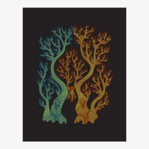The Night Life of Trees | silkscreen-printed art book of